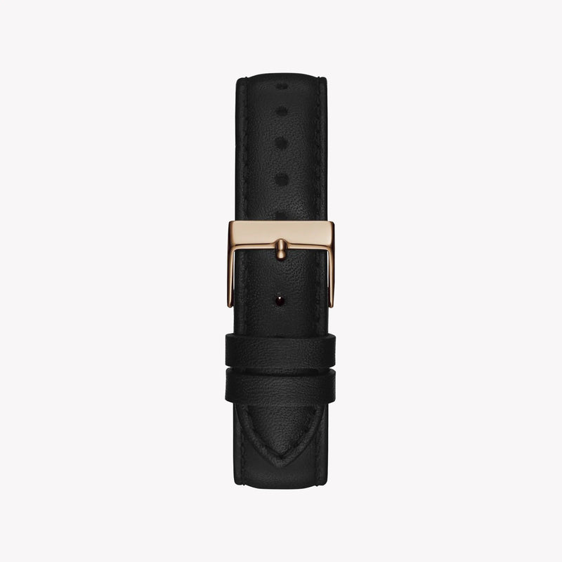 Guess Women's Rose Gold Watch, Black Leather | Gw0376l2 by i-watch