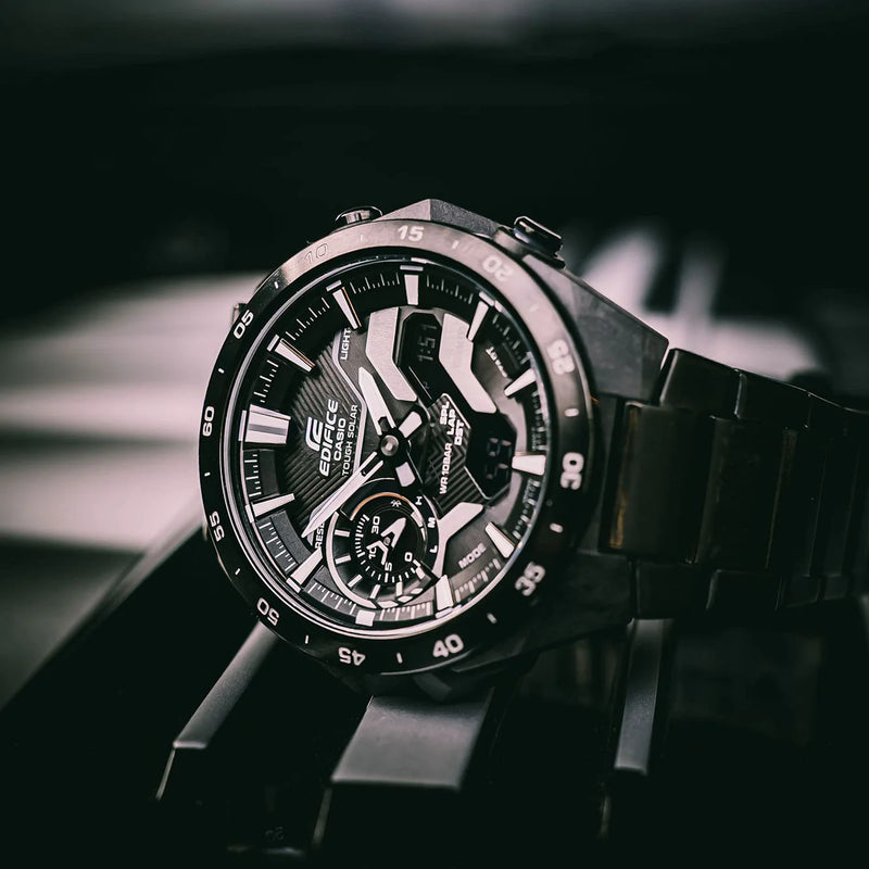 Edifice Men's Black Carbon Watch, Urethan Band | Ecb-2200dc-1aef by i-watch