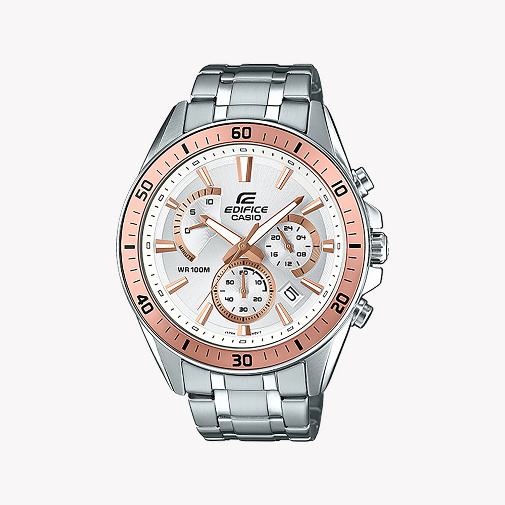 Casio Edifice Efr-552d-7avudf - Sporty Elegance Men's Watch With Sleek Stainless Steel Design by i-watch