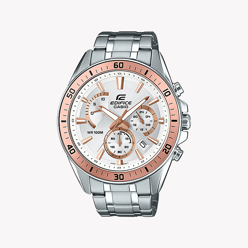 Casio Edifice Efr-552d-7avudf - Sporty Elegance Men's Watch With Sleek Stainless Steel Design by i-watch