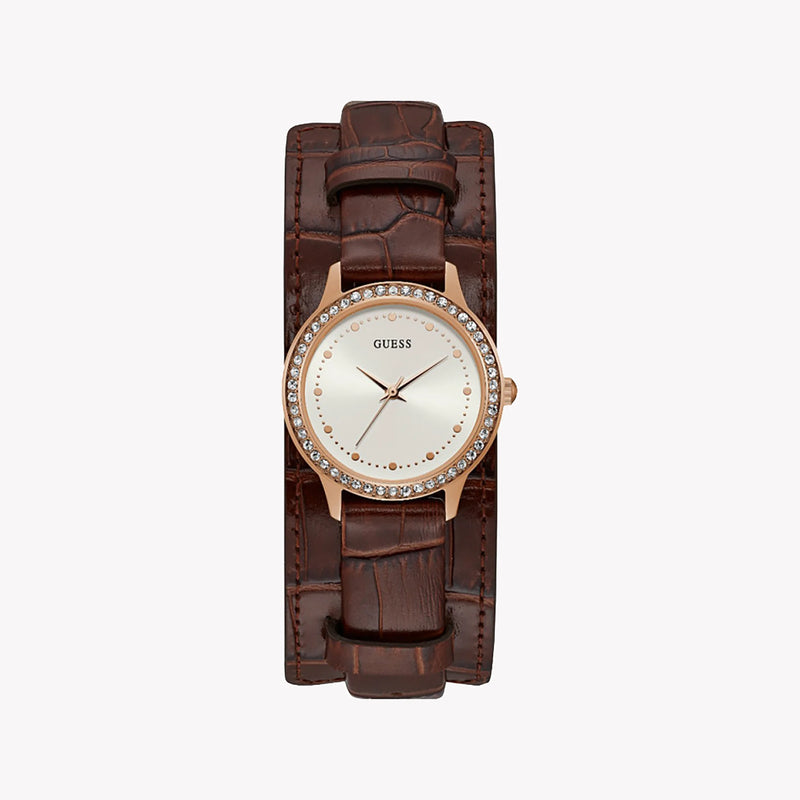 Guess Women's Rose Gold Watch, White Dial | W1150l2 by i-watch