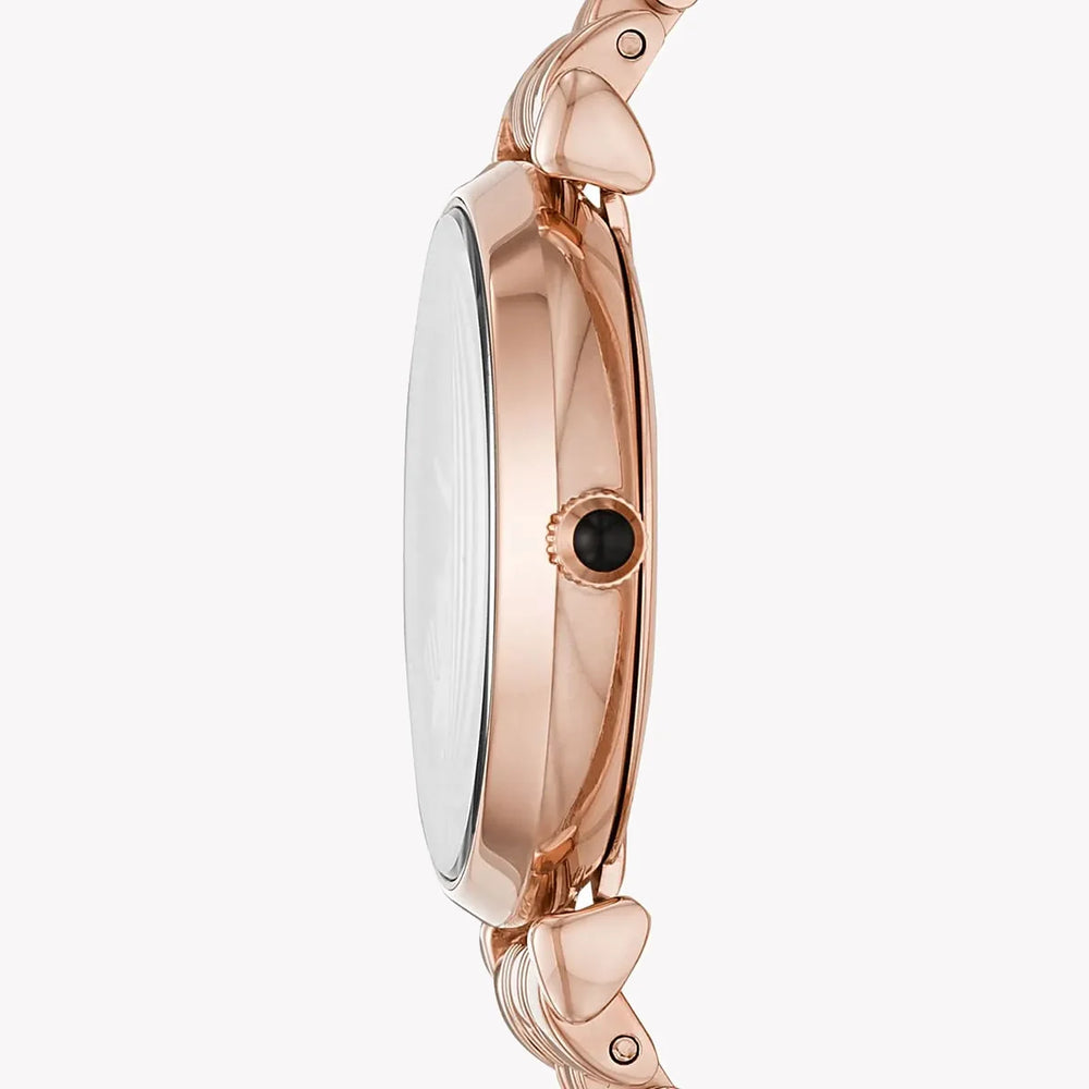 Emporio Armani Women's Rose Gold Watch, Black Dial | Ar11206 by i-watch