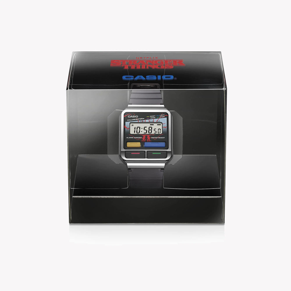 Casio Unisex Silver Resin Watch, Digital Display | A120west-1adr by i-watch
