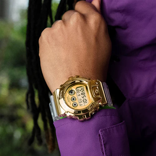 Casio G-Shock Gm-6900sg-9dr - Golden Glory Men's Watch With Sleek White Resin BAnd and Rugged Durability by i-watch