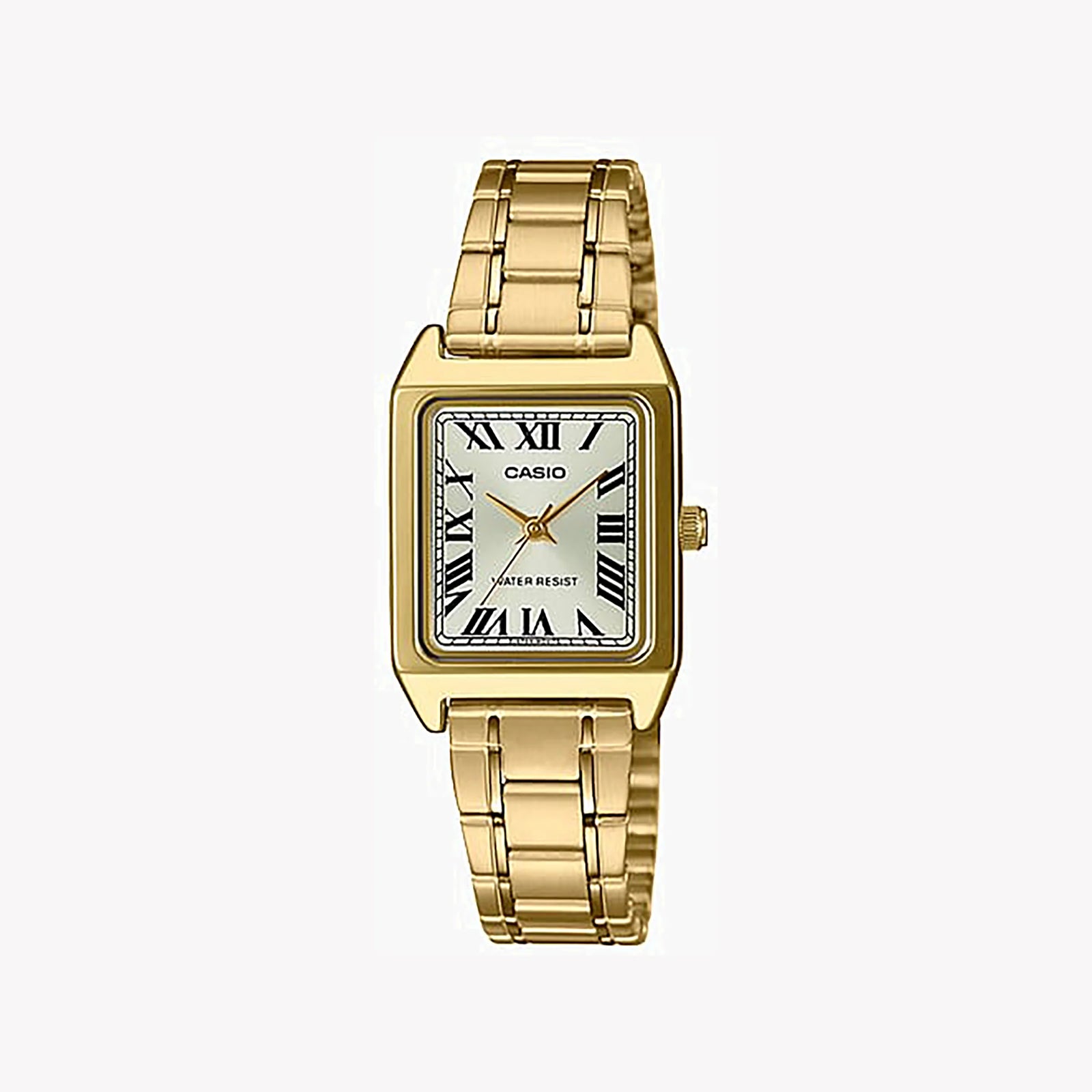 Casio Women's Gold Watch, White Dial | Ltp-V007g-9budf by i-watch
