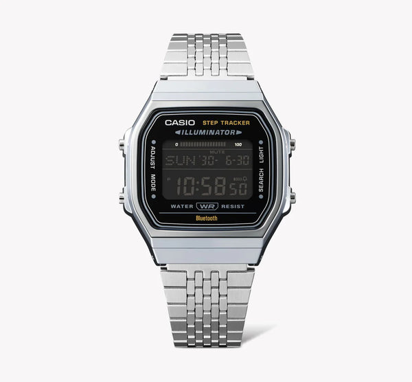 Casio Men's Silver Resin Watch, Black Dial | Abl-100we-1bef by i-watch