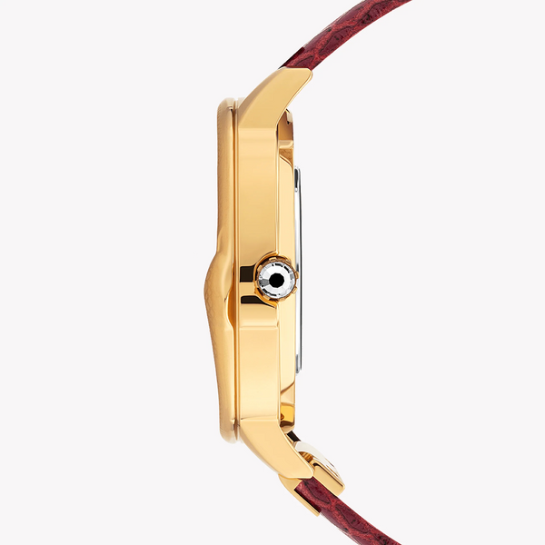 Police Women's Red Leather Watch, Gold Dial | Pewla2008302 by i-watch