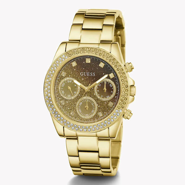 Guess Women's Gold Stainless Steel Watch, Gold Dial | Gw0483l2 by i-watch