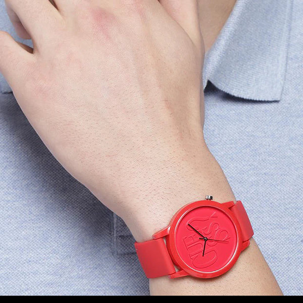 Guess Watches Men's Red Silicone Watch, Quartz | V1019m3 by i-watch