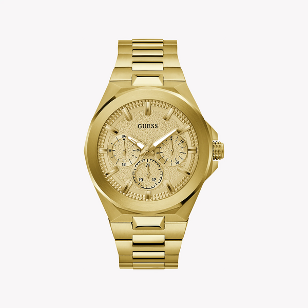 Guess Men's Gold Watch, Recycled Steel | Gw0798g2 by i-watch