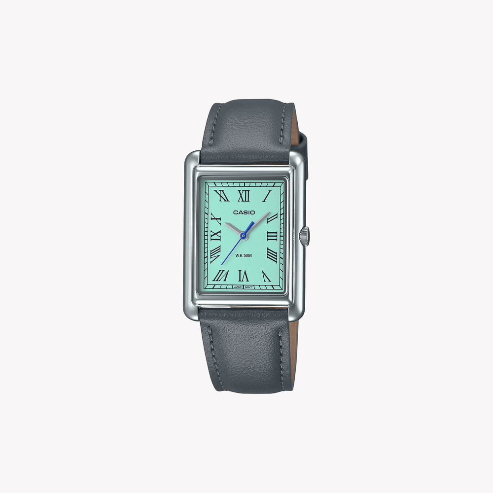Casio Women's Silver Watch, Turquoise Dial | Ltp-B165l-2bvef – i-watch