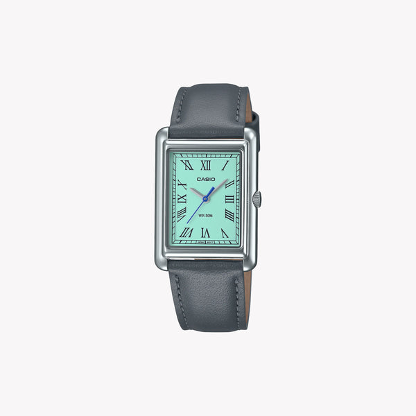 Casio Women's Silver Watch, Turquoise Dial | Ltp-B165l-2bvef by i-watch