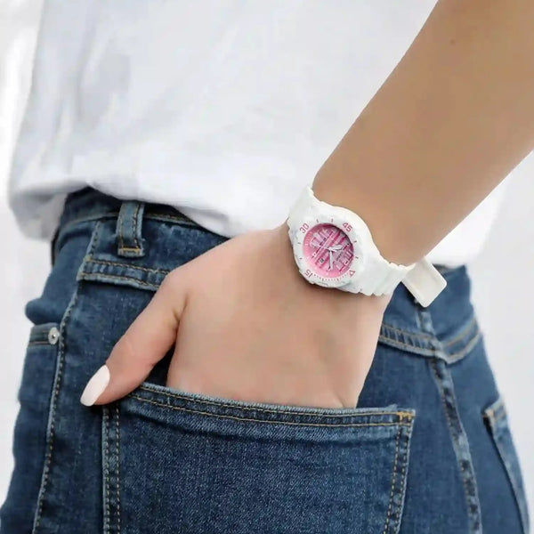 CASIO Women's Watch with White Resin Case and White Resin Band-i-Watch-4