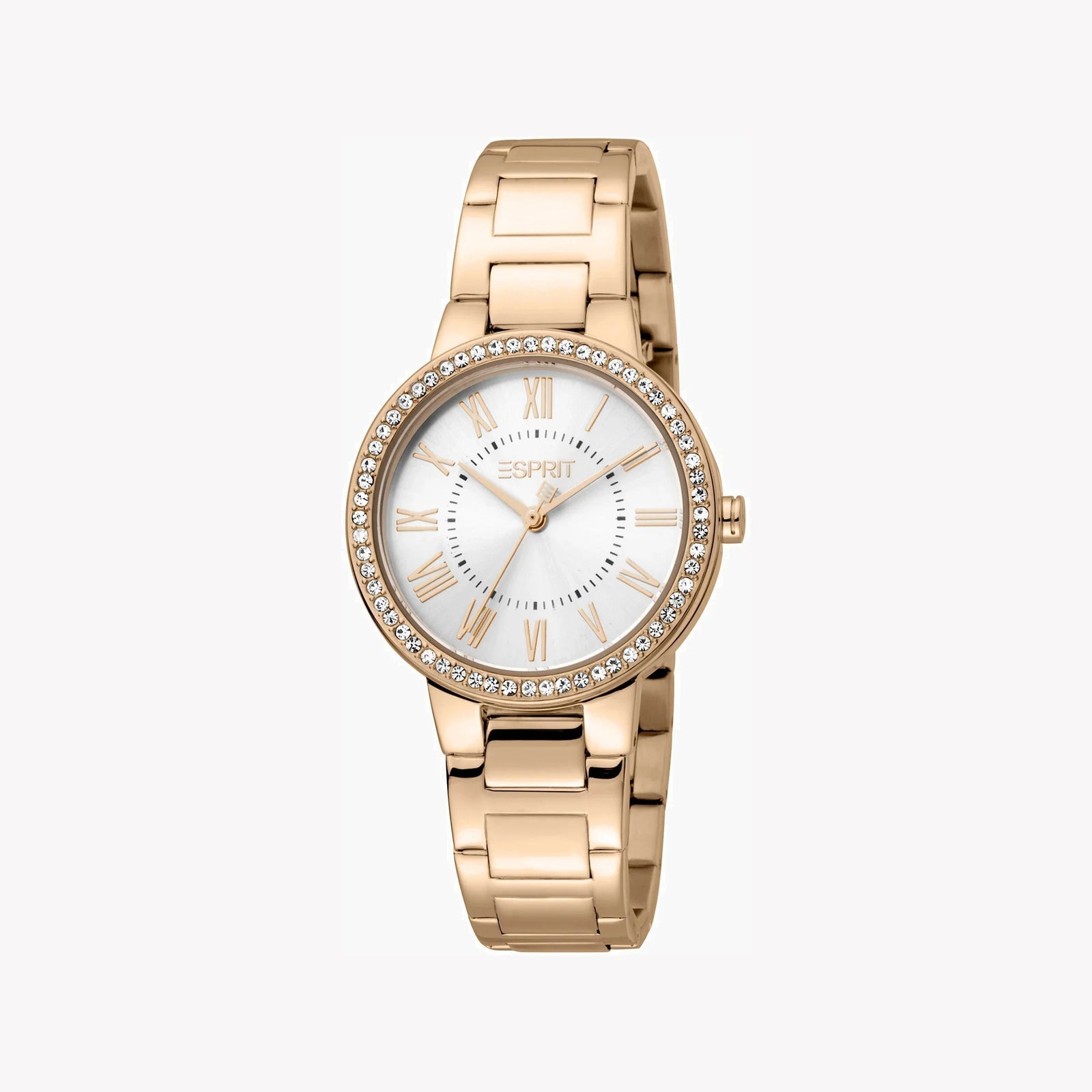Esprit Women's Rose Gold Stainless Steel Watch, Silver Dial | Es1l057m0065 by i-watch