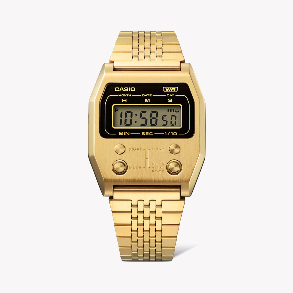 CASIO A1100G-5DF ADVENTURE TIMEPIECE - ELEGANT GOLD STAINLESS STEEL UNISEX WATCH-i-Watch-3