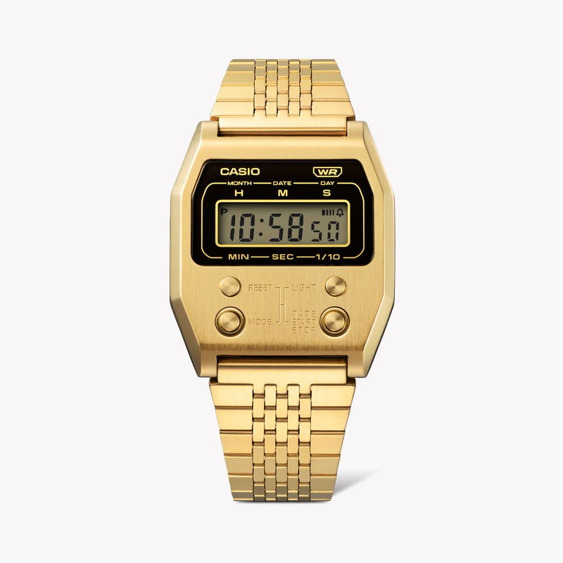 Casio A1100g-5df Adventure Timepiece - Elegant Gold Stainless Steel Unisex Watch by i-watch