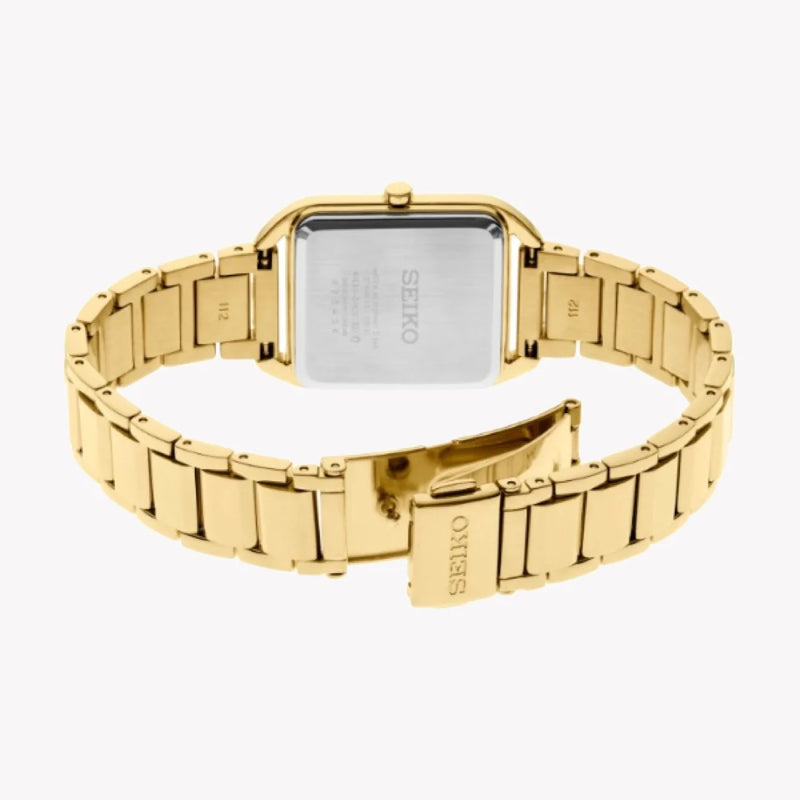Seiko Women's Gold Stainless Steel Watch, White Dial | Swr078p1 by i-watch