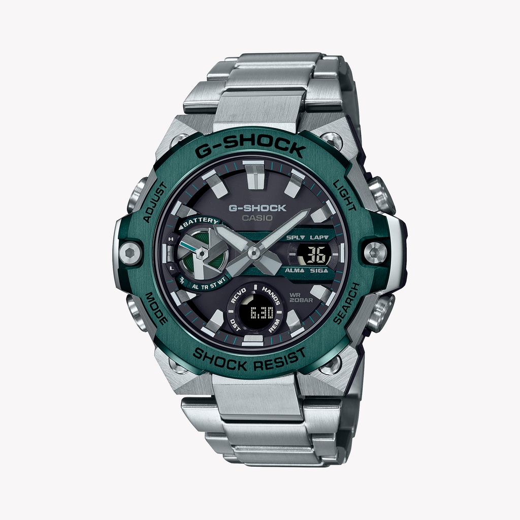G-SHOCK GST-B400CD-1A3DR – ELEGANT ROBUST HERRENUHR MIT EDELSTAHL & DIGITALEM ZIFFERBLATT