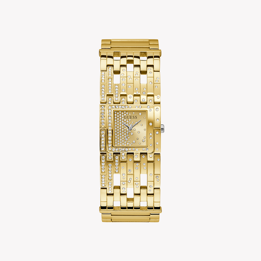 GUESS GW0441L2 RADIANT GLAM - Women's Luxe Gold Watch for Timeless Confidence
