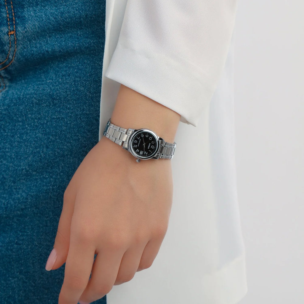 CASIO Women's Watch with Silver Stainless Steel Case and Silver Stainless Steel Band-i-Watch-3