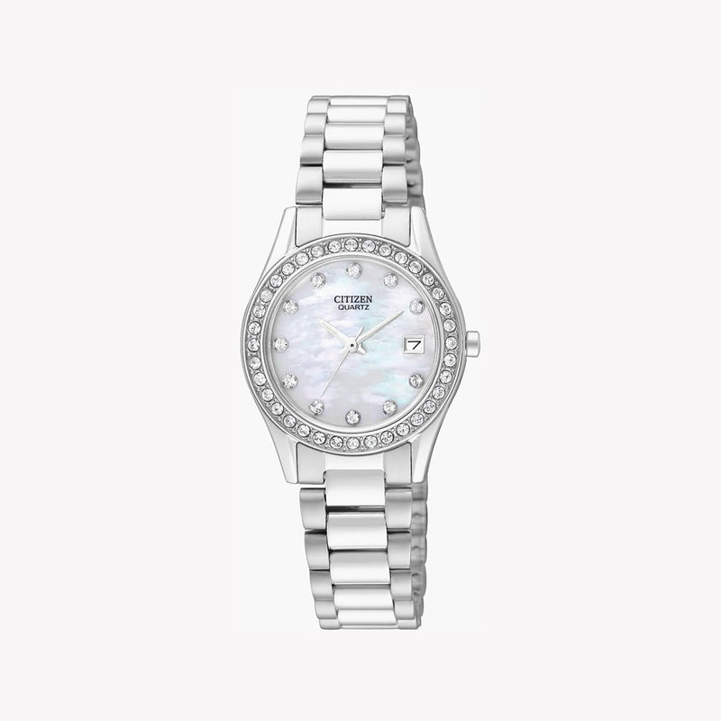 Citizen Eu2680-52d Charming Utility - Stylish Silver Women's Watch With Elegant White Dial by i-watch