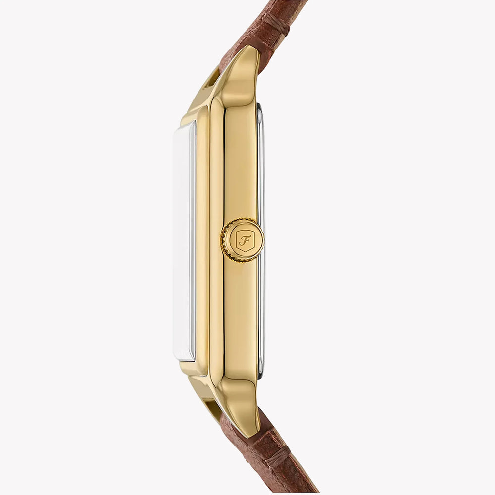 Fossil Women's Brown Leather Watch, Grey Dial | Es5303 by i-watch
