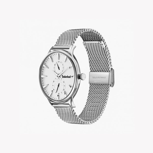 Timberland Men's Silver Stainless Steel Watch, White Dial | Tdwjk2001101 by i-watch