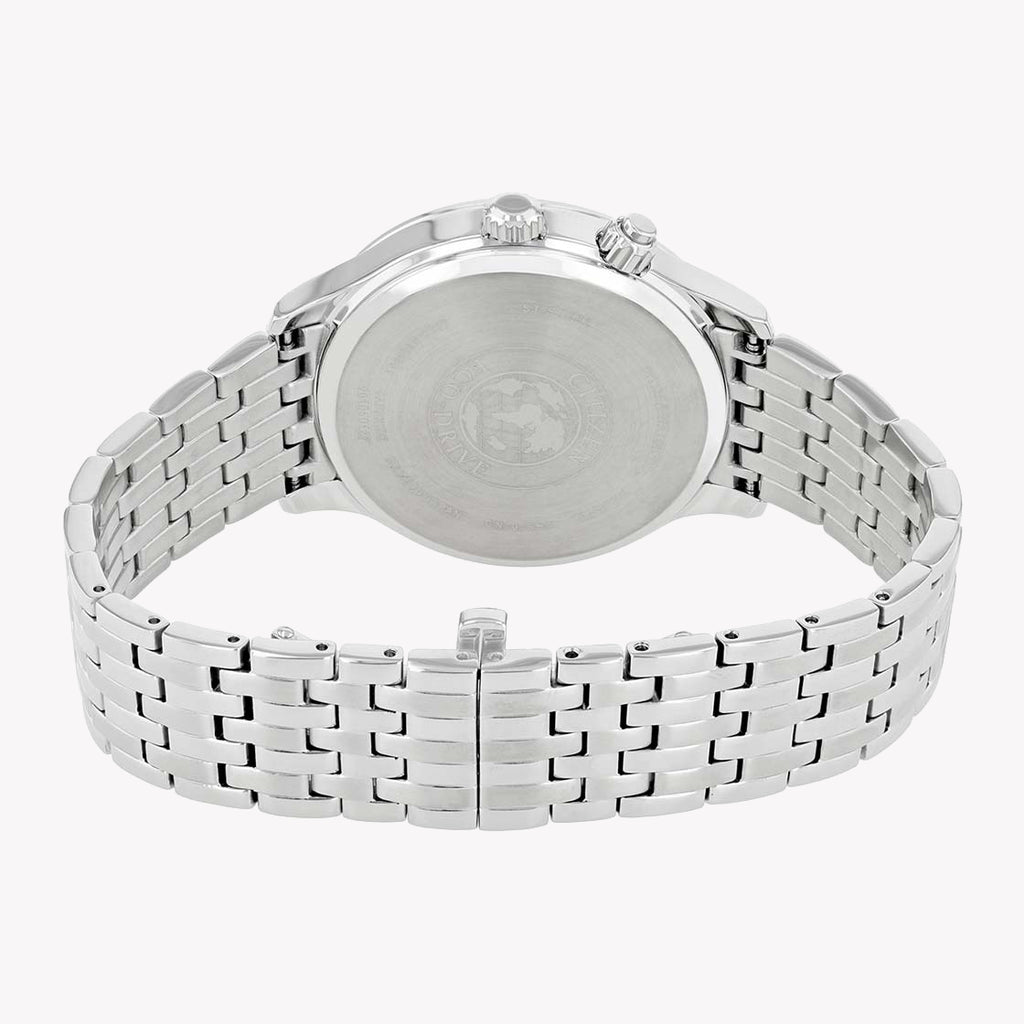 CITIZEN AP1050-56E ELEGANCE - MODERN MEN'S ECO-DRIVE WATCH with Silver Stainless Steel and Black Dial-i-Watch-5