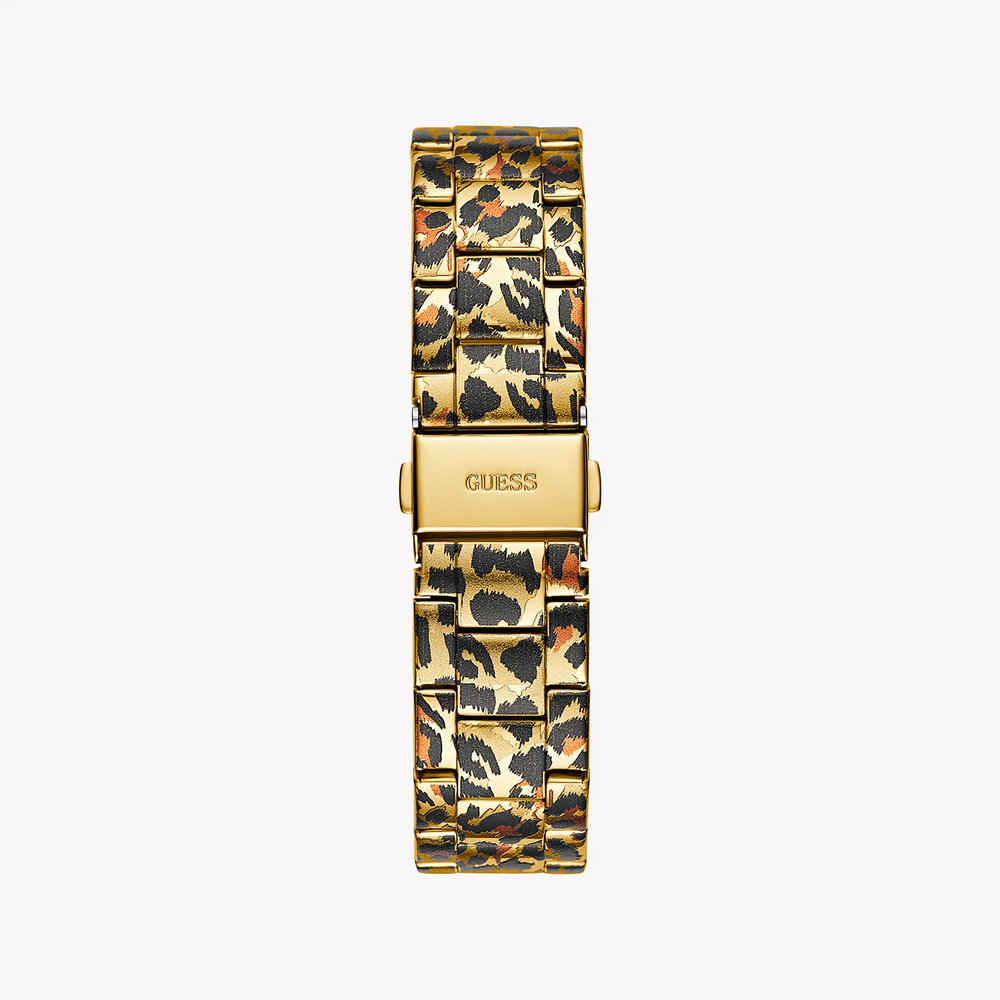 Guess Women's Leopard Stainless Steel Watch, Animal Print | Gw0751l1 by i-watch