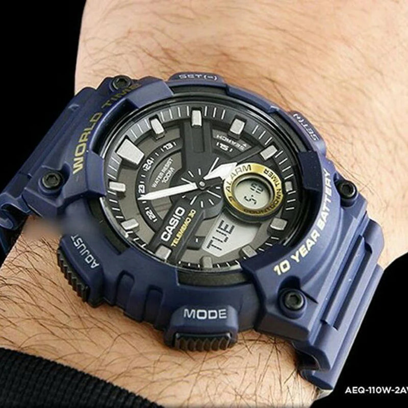 Casio Aeq-110w-2avdf Adventure Timepiece - Rugged Sophistication For Men by i-watch