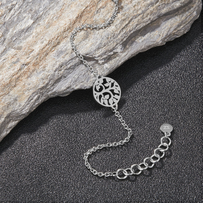 Zink Women's Silver Stainless Steel Bracelet | Zfbr010s