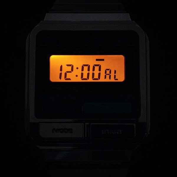 Casio Men's Silver Stainless Steel Watch, Digital Dial | A120we-1a by i-watch
