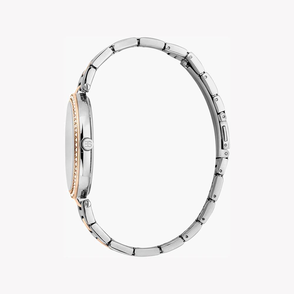 Esprit Women's Silver & Rose Gold Watch, Silver Dial | Es1l147m0065 by i-watch