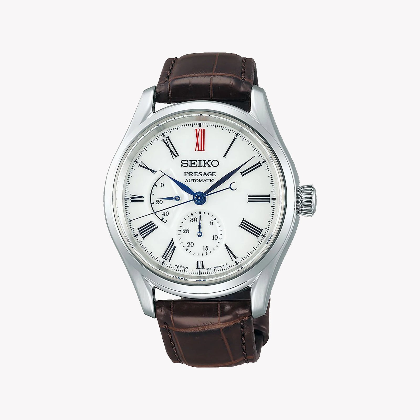 Seiko Men's Stainless Steel Watch, Brown Leather Band | Spb093j1 by i-watch