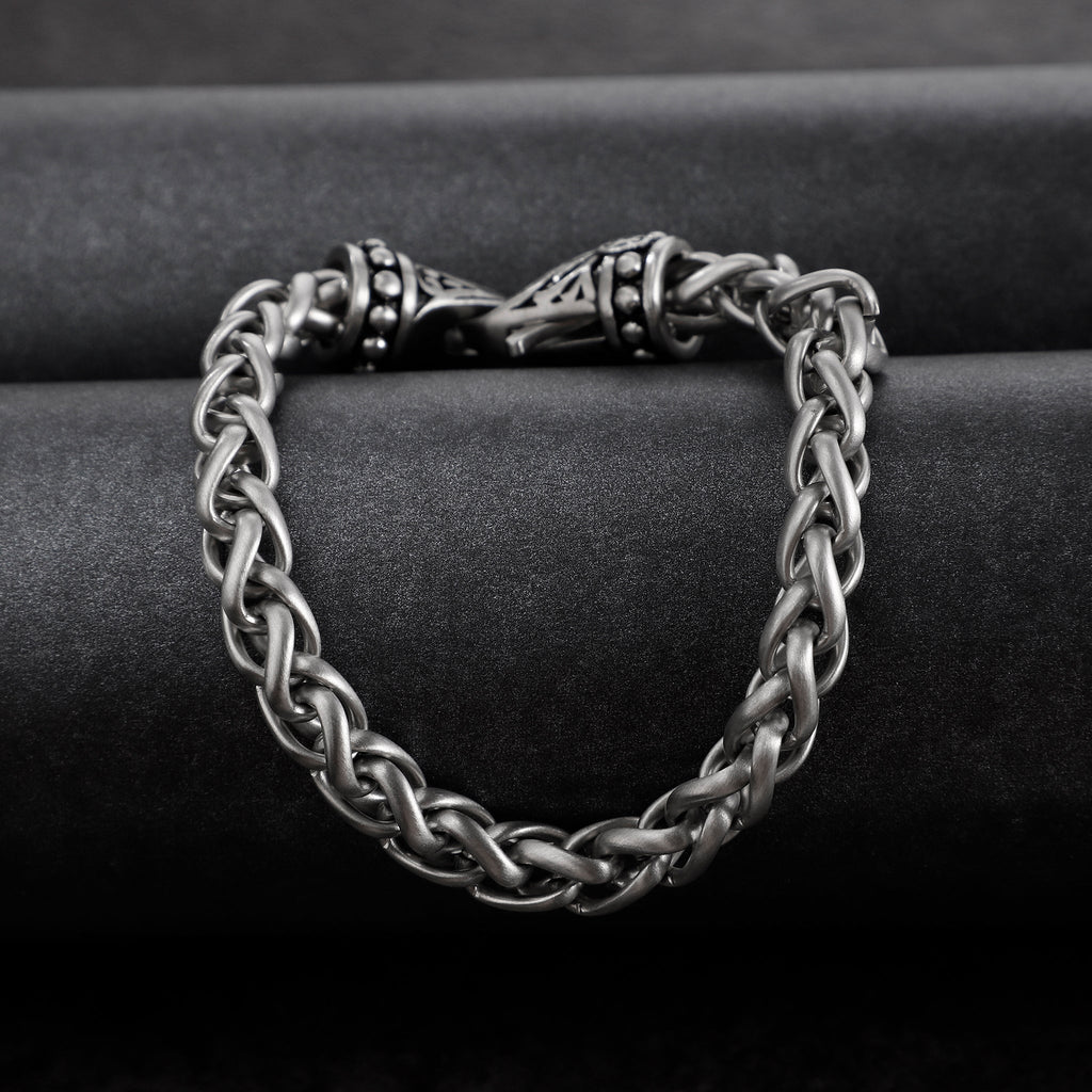 Zink Men's Silver Stainless Steel Bracelet | Zjbc052u