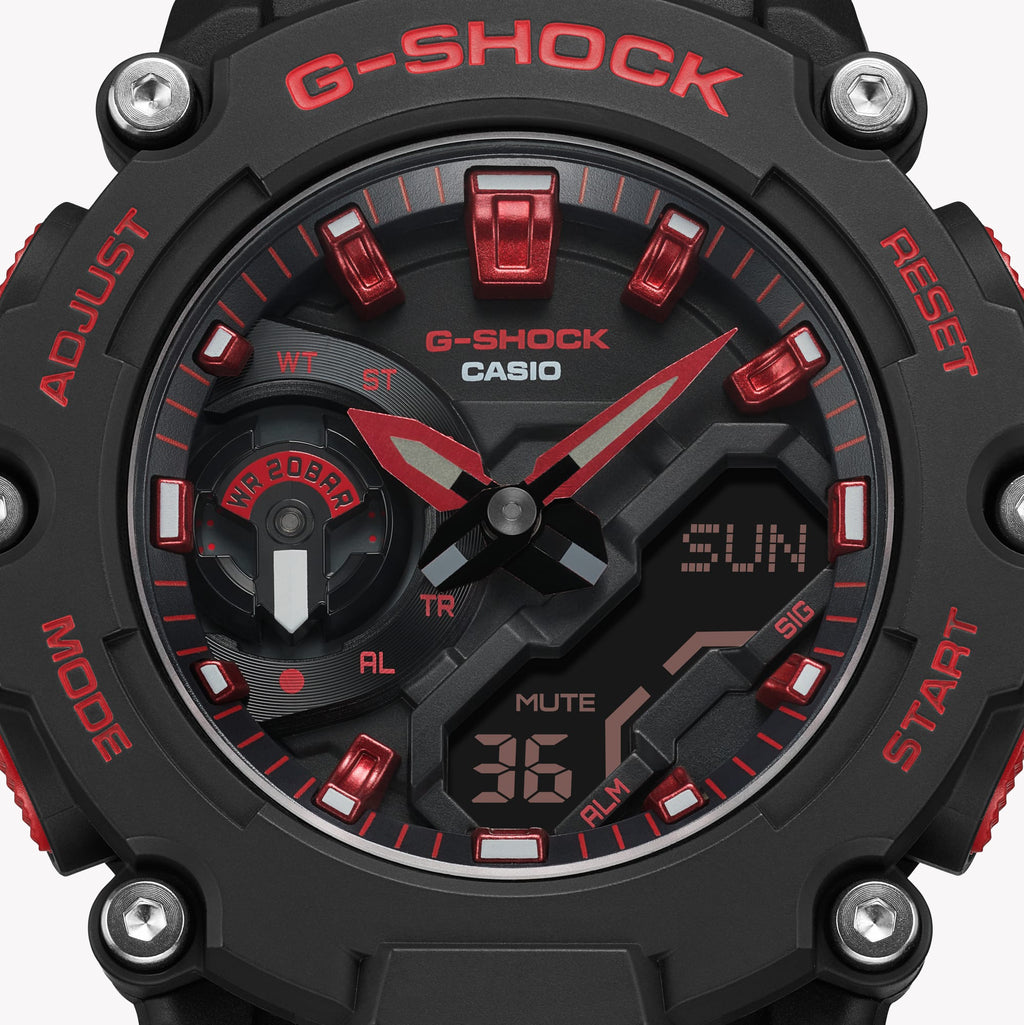 Casio G-Shock Ga-2200bnr-1adr - Rugged Black Powerhouse Men's Watch