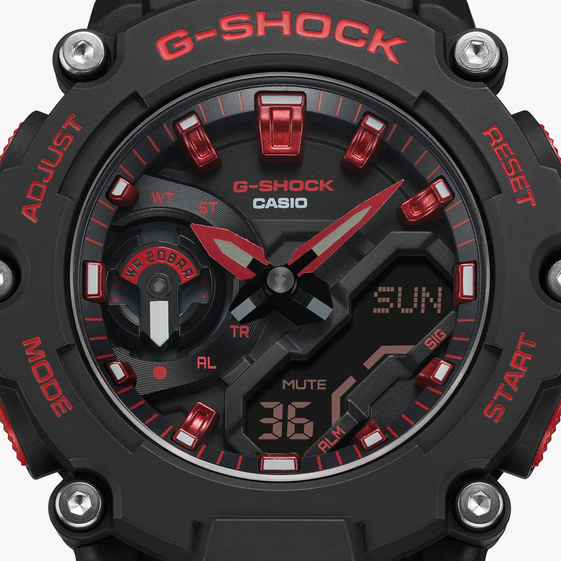 Casio G-Shock Ga-2200bnr-1adr - Rugged Black Powerhouse Men's Watch by i-watch