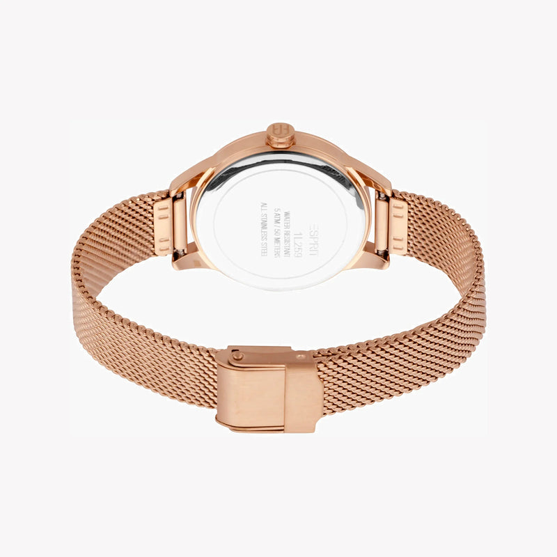 Esprit Women's Rose Gold Stainless Steel Watch, Silver Dial | ES1L259M1095 by i-watch
