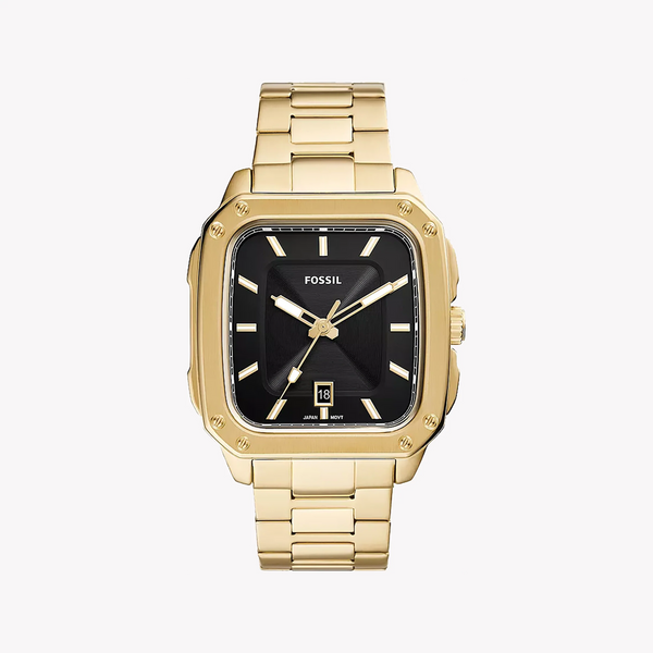 Fossil Men's Gold Watch, Black Dial | Fs5932 by i-watch