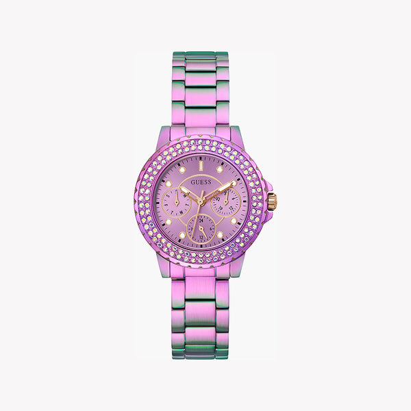 Guess Women's Purple Stainless Steel Watch, Quartz | Gw0410l4 by i-watch