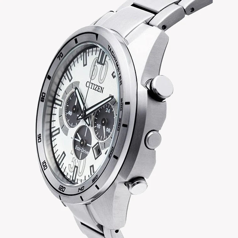 Citizen Ca4120-50a - Stylish Eco-Drive Men's Watch With Chronograph & Water Resistance by i-watch