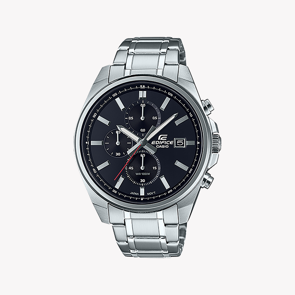 CASIO EDIFICE EFV-610D-1AVUDF - DYNAMIC CONFIDENCE MEN'S WATCH with Sleek Silver Design & 100m Water Resistance