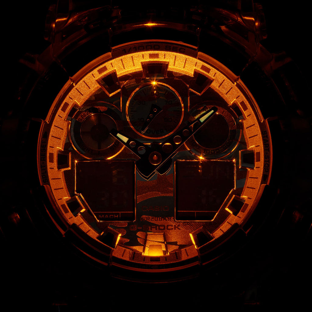 G-Shock Men's Black Resin Watch, Digital Dial | Ga-100skc-1adr