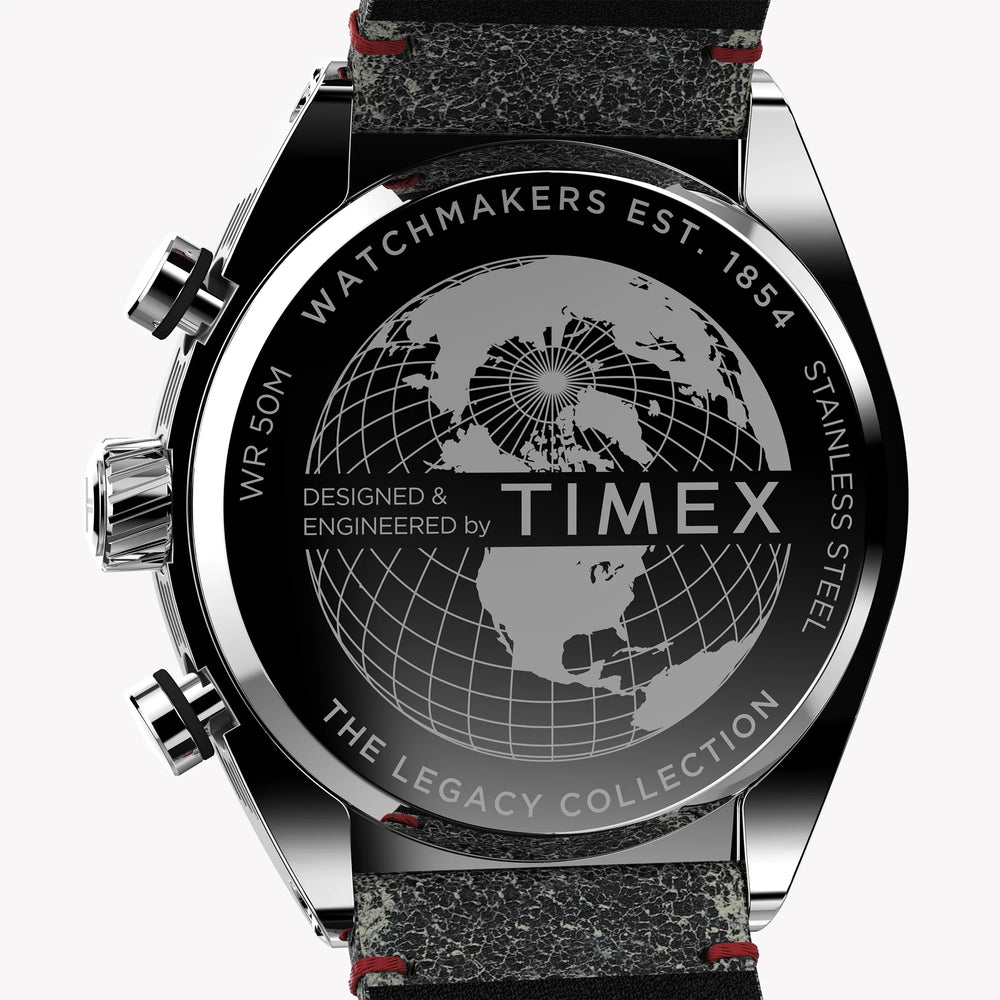 Timex Men's Legacy Tonneau, Black Dial/Black Leather | Tw2u14100zv by i-watch