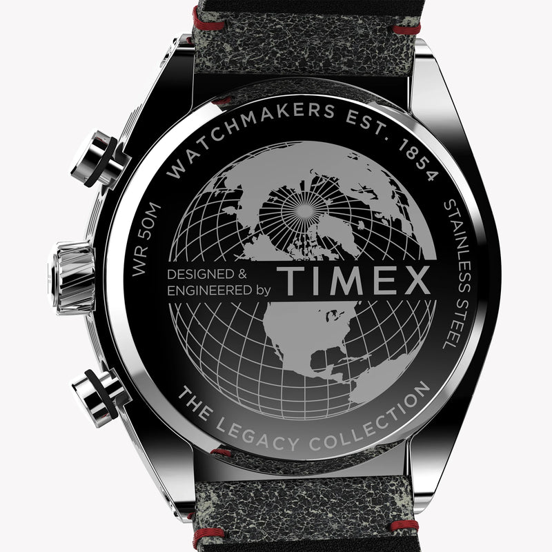 Timex Men's Legacy Tonneau, Black Dial/Black Leather | Tw2u14100zv by i-watch
