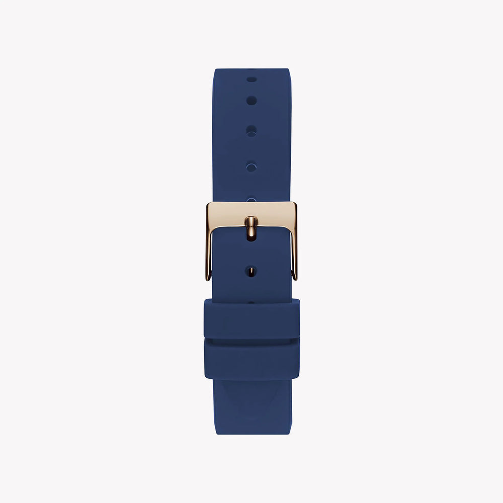 Guess Women's Rose Gold Watch, Blue Silicone Band | Gw0452l1 by i-watch