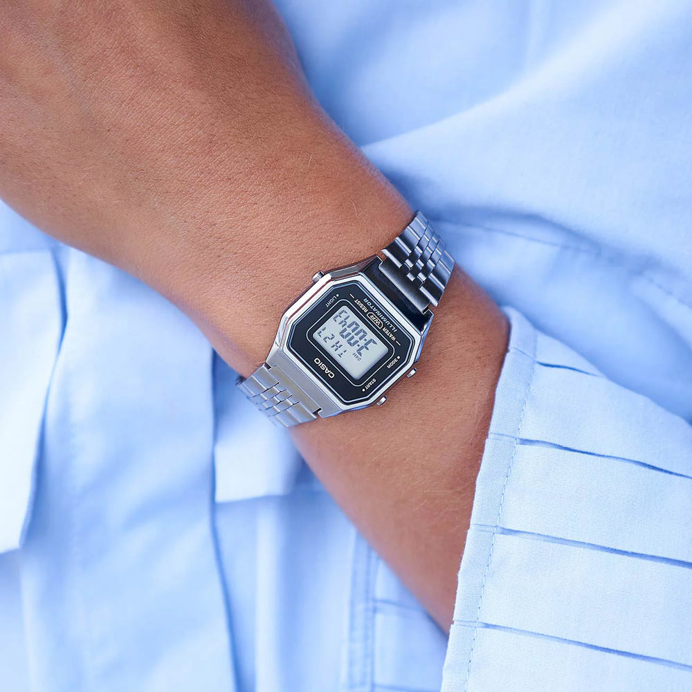 Casio Unisex Resin & Stainless Steel Watch, Silver Digital | La-680wea-1ef by i-watch
