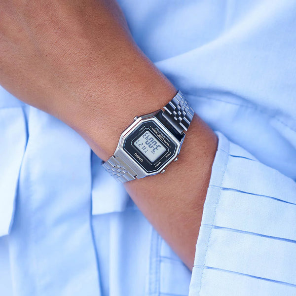 Casio Unisex Resin & Stainless Steel Watch, Silver Digital | La-680wea-1ef by i-watch