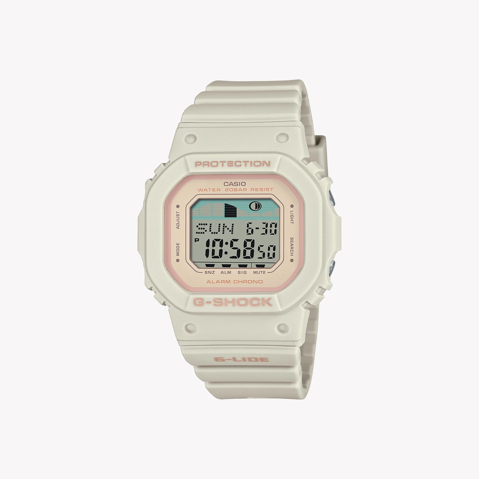 Casio G-Shock Unisex Off-White Resin Watch, Digital | Glx-S5600-7er by i-watch