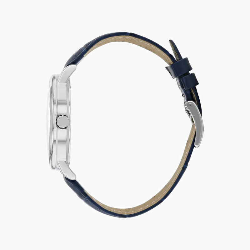 Citizen Men's Silver Watch, Blue Leather Band | Be9170-05l by i-watch